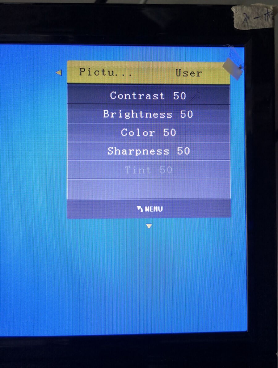 ความหลากหลาย DVB-T COFDMค่นิ้วจอภาพทีวีดิจิตอล dvb-t2 ตัวรับสัญญาณ hdmi เข้าออก 6M 7M 8M แบนด์วิดธ์ 170M ถึง 930M ความถี่ DVB-T2101HDM frequency DVB-T2101HD 27 DVB-T2101 Color Setting