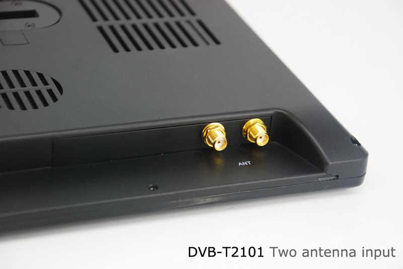 ความหลากหลาย DVB-T COFDMกหนิ้วจอภาพทีวีดิจิตอล dvb-t2 ตัวรับสัญญาณ hdmi เข้าออก 6M 7M 8M แบนด์วิดธ์ 170M ถึง 930M ความถี่ DVB-T2101HD monitor dvb-t2 receiver hdmi in out 6M 7M 8M bandwidth 170M to 930M frequency DVB-T2101HD 23 diversity two antenna input