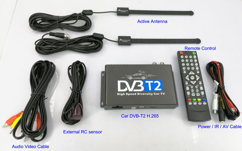 CՄեքենան DVB-T2 H265 HEVC Կոդեկ Թվային հեռուստատեսության ընդունիչ Ավտո Բջջային Գերմանիա Ստանդարտ2 aալեհավաք H264 HD համար բոլոր DVB երկրի6պատկեր Car DVB-T2 H265 HEVC Codec Digital TV Receiver Auto Mobile Germany Standard 2 antenna H264 HD for all dvb country - Image 4