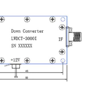 Wireless Video Transmission RF Frequency Digital Down Converter COFDM Transfer frequency 2.4G to 600Mhz low BDC 2