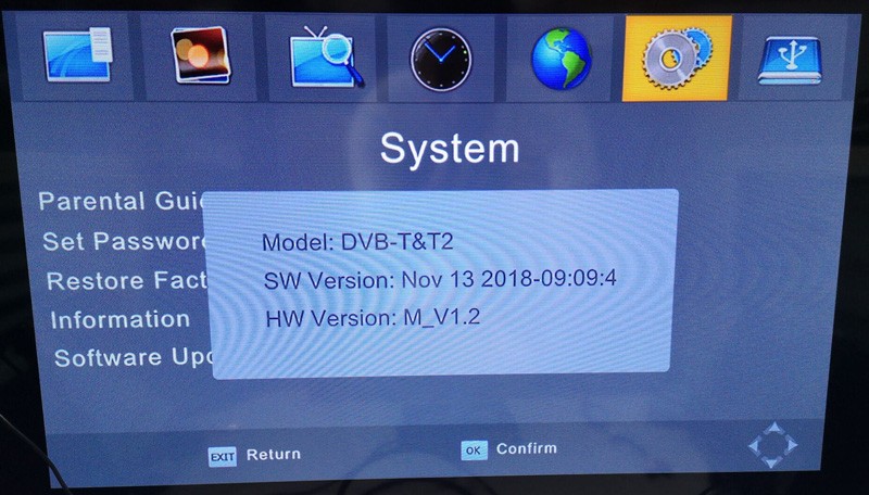 4 Antenna DVB-T24 new model OSD menu 1