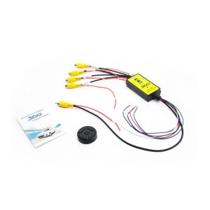 four camera video switch input one video output 4 to 1 intelligent panoramic switcher 360 2