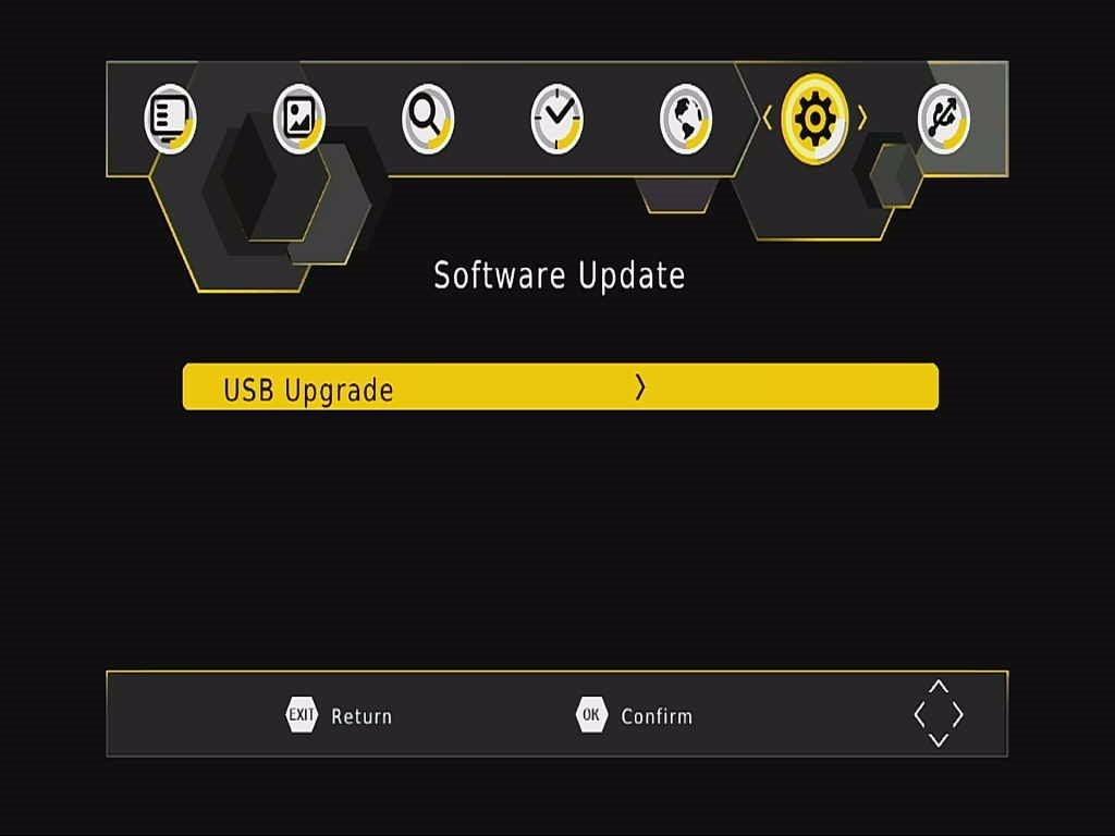DVB-T265 Software Upgrade OSD Menu