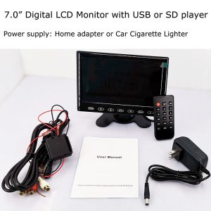 7 ιντσών οθόνη αναπαραγωγής USB SD