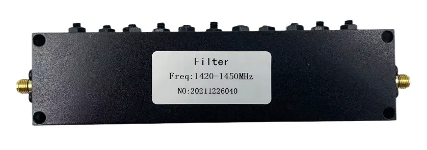 BPF帶通濾波器 RF帶通腔體濾波器 Cofdm 螺旋濾波器頻率定制 vcan1884 24 1400Mhz 1.4G BPF Band Pass Filter RF bandpass cavity filter Cofdm Spiral filter