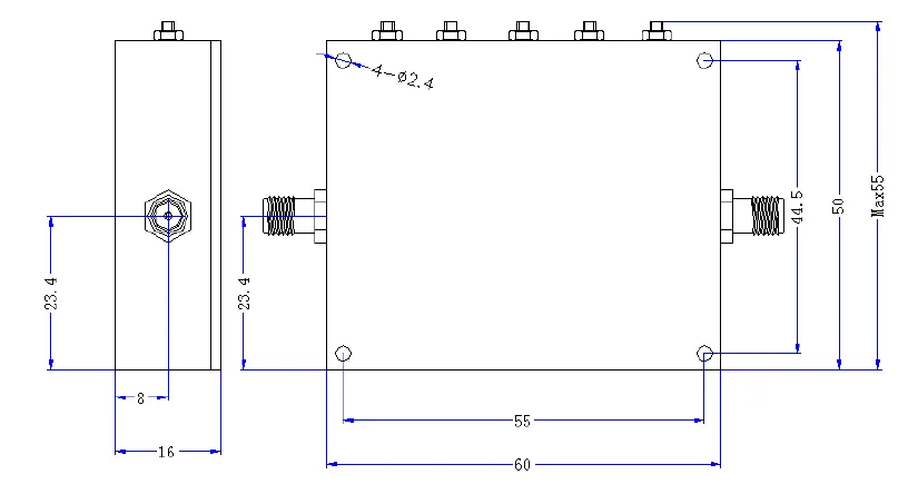 BPF帶通濾波器 RF帶通腔體濾波器 Cofdm 螺旋濾波器頻率定制 vcan1884 23 1427-1447Mhz BPF Band Pass Filter RF bandpass cavity filter Cofdm Spiral filter