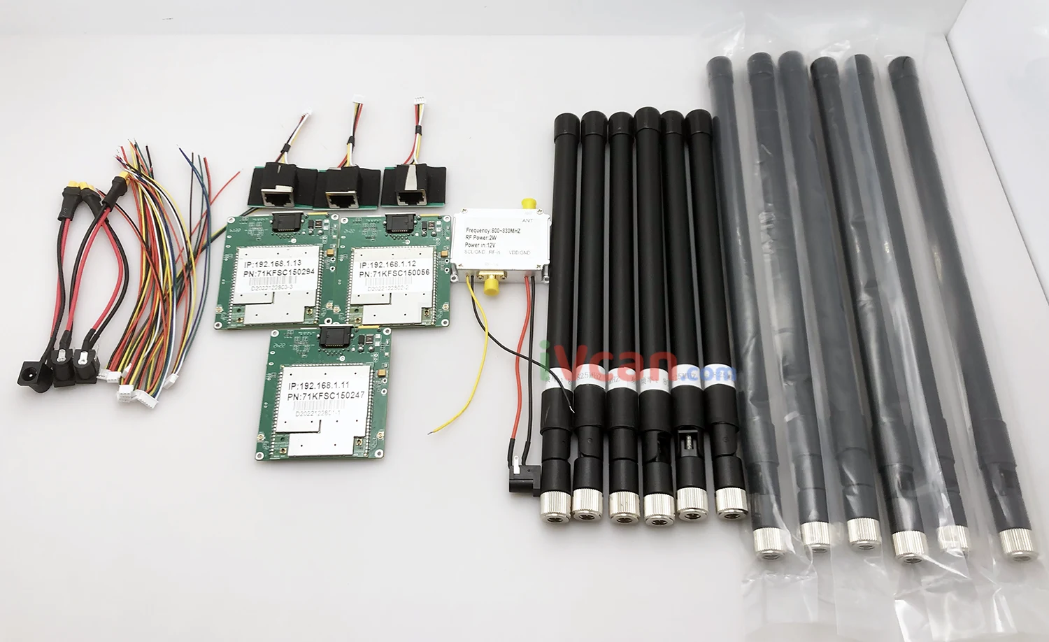 Two-way UAV Wireless Video Data RC Control Link module long-range bidirectional transceiver Transmitter-Receiver Vcan1681 30 3 set wireless two way video data link module 2w pa power amplifier and antenna