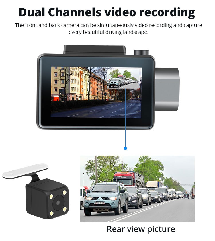 DVR Android câmera do carro dashcam 3.0 polegada cheia 1080 logger HD GPS de dupla câmara de vídeo Vcan1608 45 Android DVR dashcam car camera 3.0 inch full 1080 HD GPS logger dual camera video recorder Vcan1608 39
