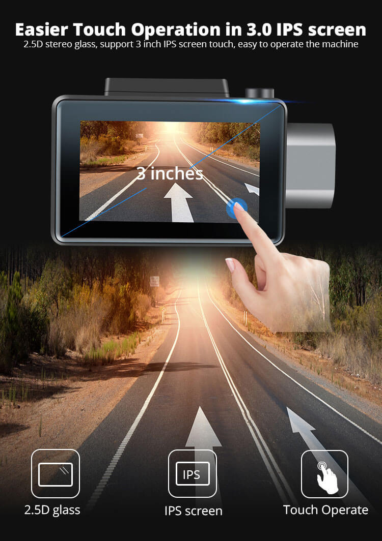 Android Dash Cam Car DVR Camera GPS Logger 3G WiFi Dual Lens WDR Video Recorder 5.1 Rearview camera Vcan1608 16