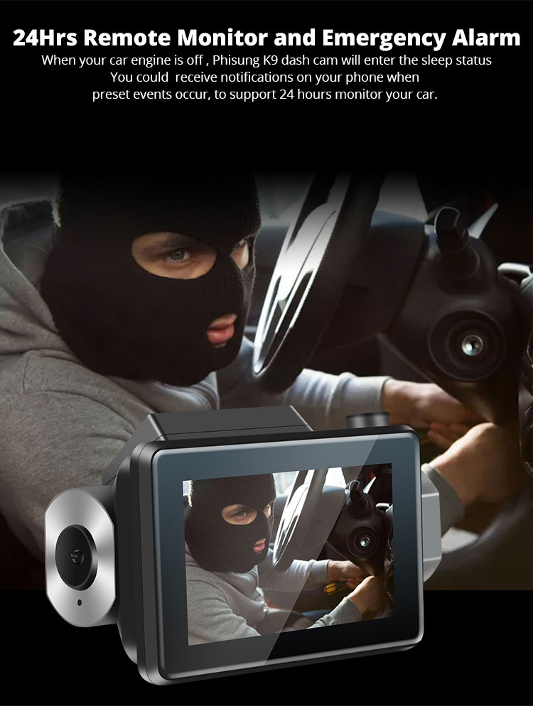 Android DVR dashcam car camera 3.0 inch full 1080 HD GPS logger dual camera video recorder Vcan1608 30