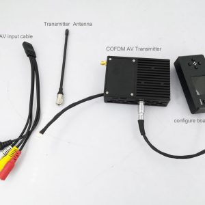 COFDM 視頻發射器-接收器 AV 輸入 HDMI 輸出 FPV 1無線10km-15km-30km遠距離更便宜更遠COFDM-912T 720p video transmitter transmission