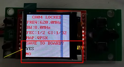 wireless video receiver adjust parameter