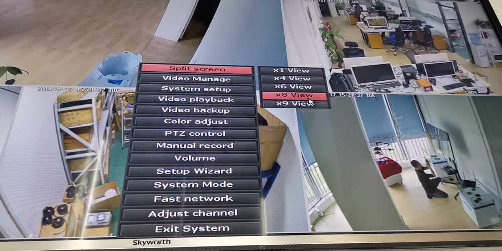 เครื่องส่ง-รับสัญญาณไร้สายสำหรับกล้อง IP สี่ตัวไปจนถึงจอภาพสี่จอ 2 Wireless transmitter-receiver for four IP cameras to quad monitor 2