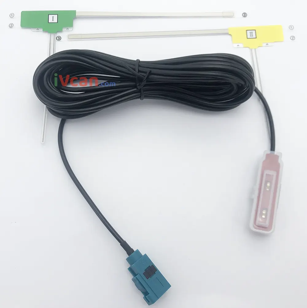 dtv film antenna fakra 12V oem car digital tv tuner
