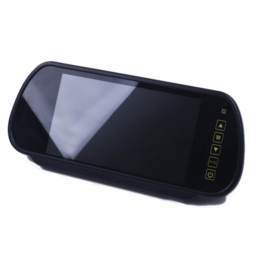 7 Inch Car Mirror Monitor Touch Button Auto Vehicle Parking Rear View Reverse HD Two inputs, install at original mirror RVM-700 29