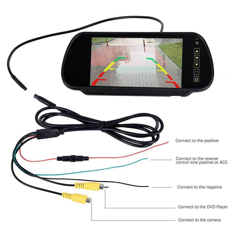 7 inch car mirror monitor