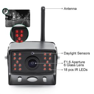 7 inch Truck DVR Quad Monitor with HD Night Vision Camera for Truck vehicle with SD card Vcan1667 5