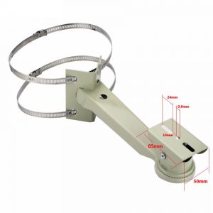 Pipe Lamp Post mount camera bracket Universal Surveillance Pole Mounting Bracket For CCTV Camera Outdoor Housing Bracket With Ring Vcan1544 5