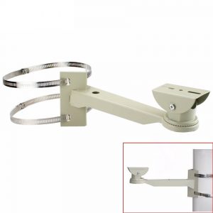 Pipe Lamp Post mount camera bracket Universal Surveillance Pole Mounting Bracket For CCTV Camera Outdoor Housing Bracket With Ring Vcan1544 3