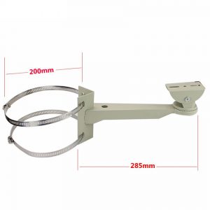 Pipe Lamp Post mount camera bracket Universal Surveillance Pole Mounting Bracket For CCTV Camera Outdoor Housing Bracket With Ring Vcan1544 2