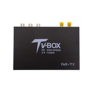 Car DVB-T2 H265 two diversity antenna high-speed automobile digital tv receiver DVBT H264 MPEG4 1080p HDMI out DVB-T267 DVB-T269