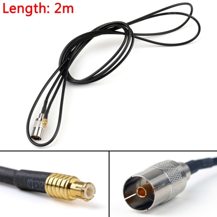 كابل MCX إلى IEC 2 محول متر من سلك ذكر إلى أنثى 3 MCX to IEC cable 2 meter converter male to female wire