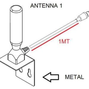 Metal Digital TV Antenna for Bus fix install ISDB-T DVB-T2 ATSC IEC MCX SMA F type Vcan1178 3