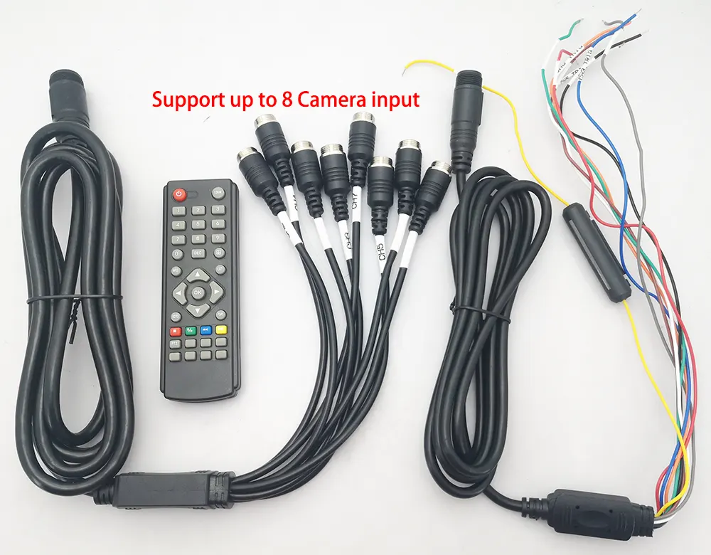 support up to 8 camera input split screen 10 inch