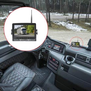 7 inch quad monitor wireless camera DVR for auto mobile truck Vehicle screen rear view monitor reverse backup recorder wifi camera 7