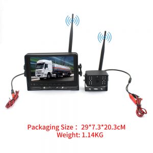 7 inch quad monitor wireless camera DVR for auto mobile truck Vehicle screen rear view monitor reverse backup recorder wifi camera 9
