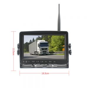 7 inch quad monitor wireless camera DVR for auto mobile truck Vehicle screen rear view monitor reverse backup recorder wifi camera 10