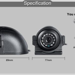 12ভী 4 পিন মেটাল আইআর নাইট ভিশন ওয়াটারপ্রুফ গাড়ি রিয়ার সাইড ফ্রন্ট ভিউ বাস ট্রাক ভ্যানের জন্য বিপরীত ব্যাকআপ ক্যামেরা 9 12V 4 Pin Metal IR Night Vision Waterproof Car Rear Side Front View Reverse Backup Camera for Bus Truck Van 4