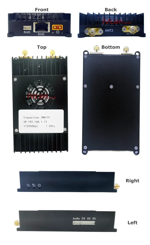 15-150km long-range wireless video transmitter and receiver for drone camera