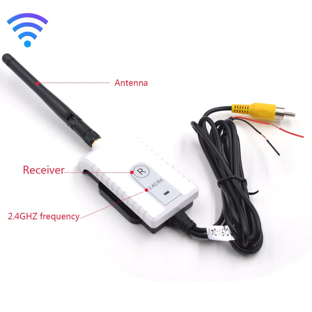 2.4G Wireless Video transmitter Receiver for camera of Truck Bus vehicle rearview camera transmission transceiver Vcan1603 15
