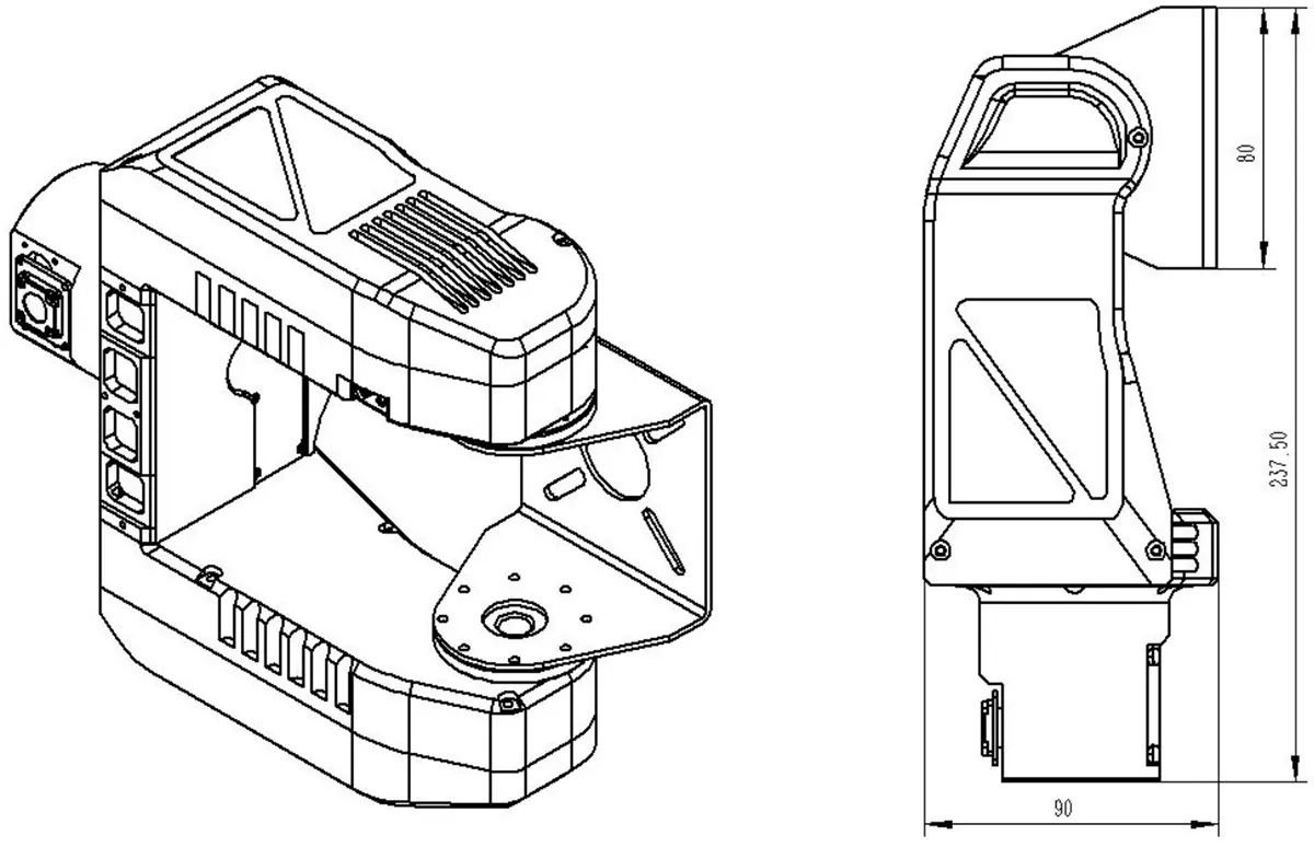 antenna tracker with gimbal for drone directional antenna