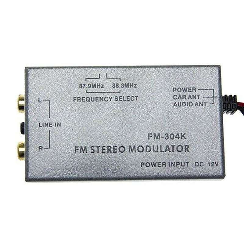 7-CH FM Modulator 7 channel frequency FM radio transfer AUX audio to in-car speaker stereo PLL 19