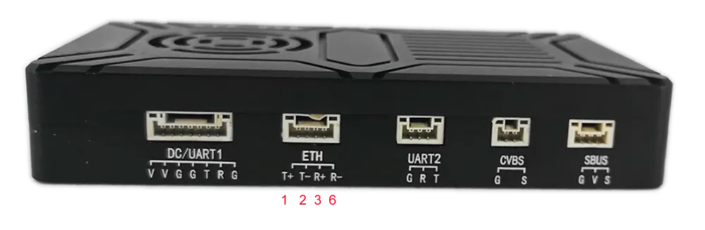ethernet connector at wireless video transmitter