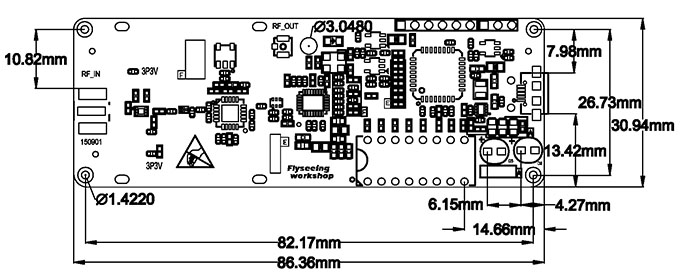COFDM frequency up down converter size