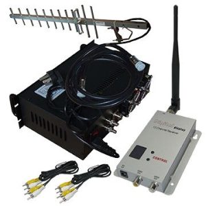 Rugged CCTV Wireless Video Transmitter and Receiver with 30KM LOS on ground 10W RF Power for Long Range Transmission 5