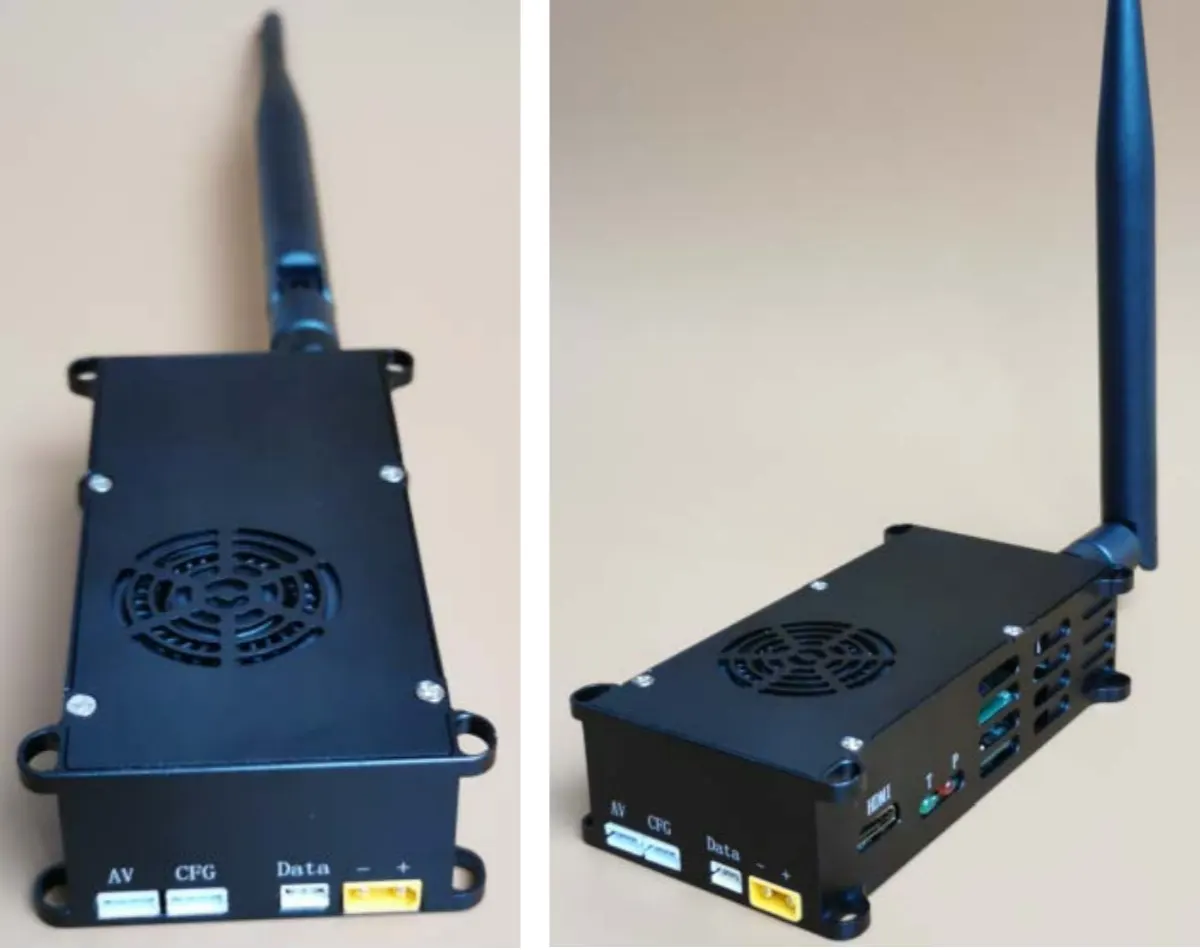 카메라 장거리 COFDM UAV UGV 다운링크 전송을 위한 무선 비디오 송신기 SDI SDI 16 Wireless Video Transmitter SDI for camera long range COFDM downlink transmission antenna