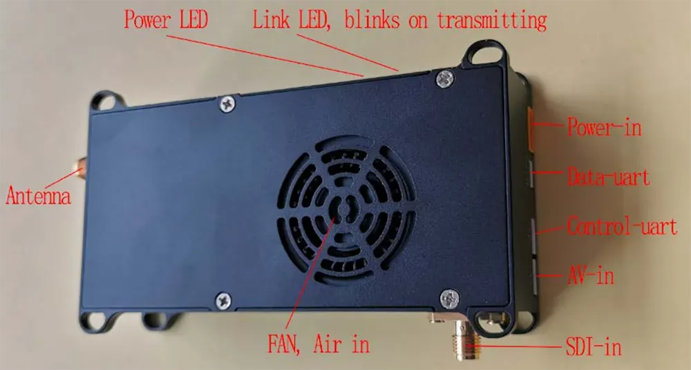 카메라 장거리 COFDM UAV UGV 다운링크 전송을 위한 무선 비디오 송신기 SDI기 SDI Wireless Video Transmitter SDI for camera long range COFDM downlink transmission input output sdi
