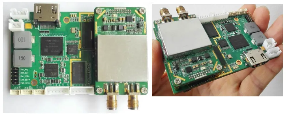 COFDM IP wireless data receiver module One-way Ethernet transparent transmission network port