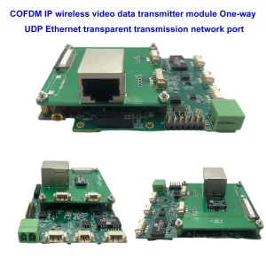 COFDM IP wireless video data transmitter module One-way UDP Ethernet transparent transmission network port