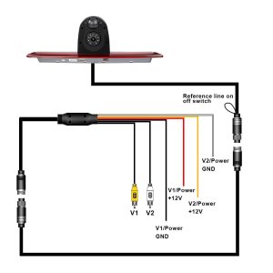 Parking Rear View Camera for Mercedes Sprinter VW Crafter Brake Light Use 2007-2019 Car Brake Light Reverse Camera 1