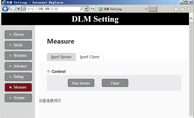 用於遠程無線視頻數據鏈路發射器和接收器的 Web 設備管理 UIreceiver 43 UI measure