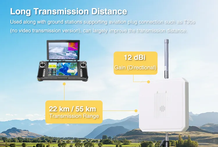 беMhz 2.4G дълъг обхват UAV система за предаване на видео данни за Drone VTOL Multicopterem For Drone VTOL Multicopter 15 wireless video transmitter and receiver