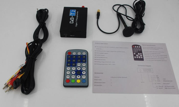 VCAN0686 DVB-T2 Car Receiver for Thailand Russia Colombia 