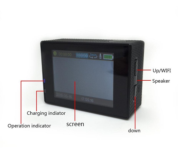HD аерофотокамера водонепроникна зовнішня водонепроникна спортивна камера руху VCAN1383 19 HD aerial camera waterproof outdoor waterproof sports camera motion VCAN1383 16