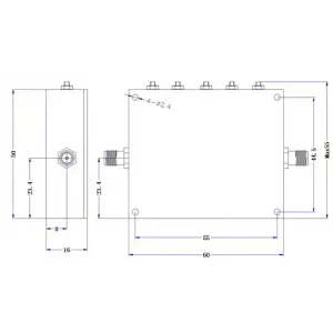 Alemania DVB-T2 Lista de canales H.265smisor de video inalámbricolizado bandpass filter for wireless video transmitter 1428-1448 MHz customized