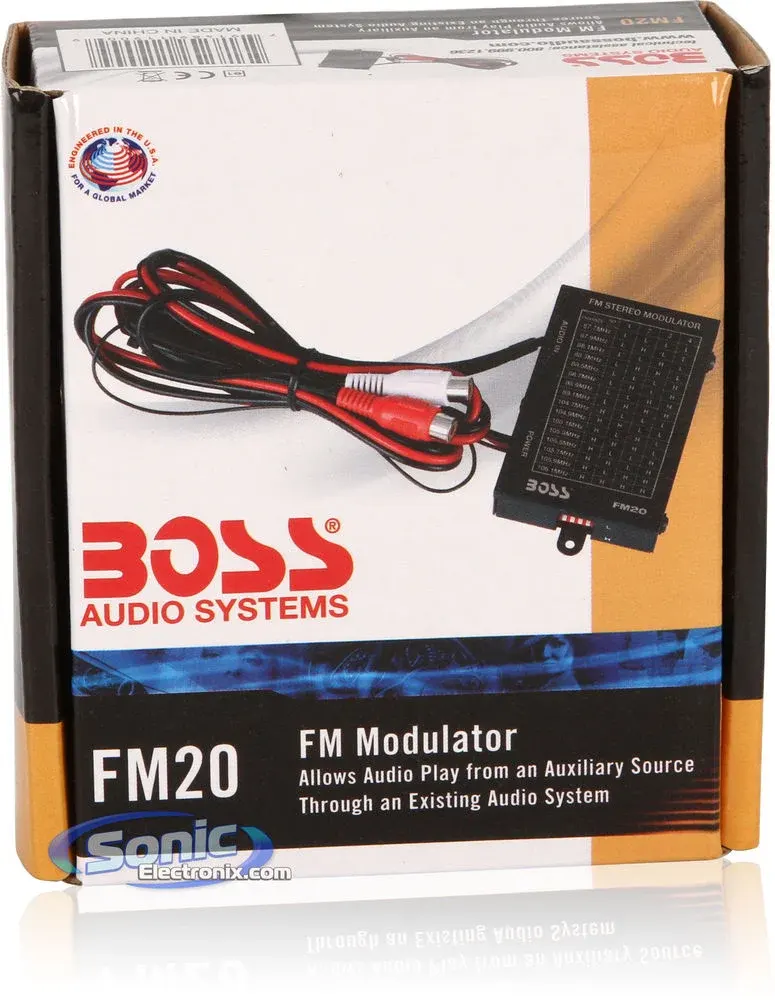 Boss FM20 Universal FM Transmitter with Hard Wire Connections and RCA Inputs 4
